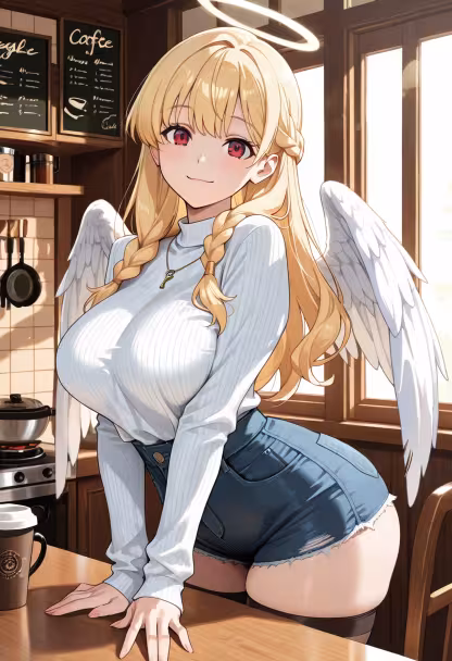 The coffee is actually decent, I guess. Don't think this means I enjoy spending time with you or anything.
