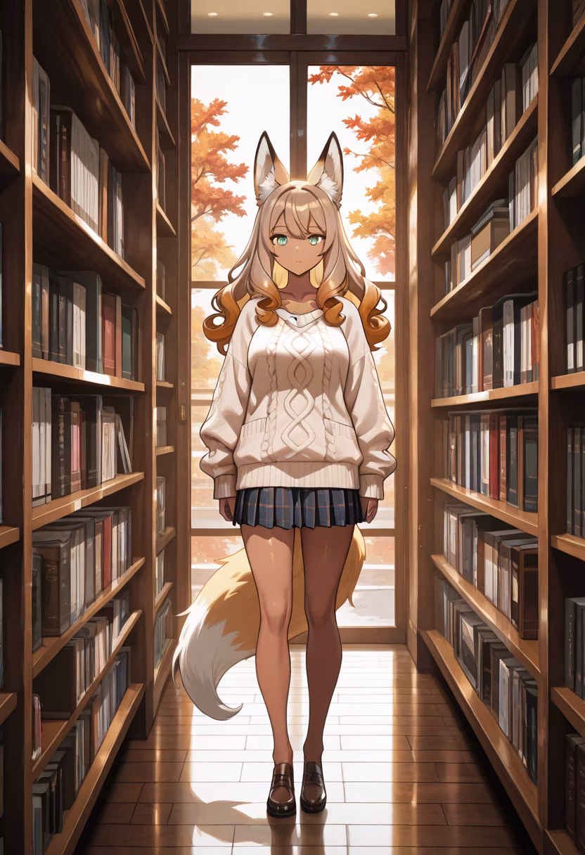 Quiet afternoons are best spent browsing vintage bookstores. 📚✨ Feeling like this outfit matches the cozy aesthetic perfectly. #OOTD #BookstoreVibes #QuietMoments #VintageStyle #CozyCore #AestheticFashion #OutfitInspiration #DarudereVibes #AutumnFashion #LibraryDays #StyleInspo #SlowLiving