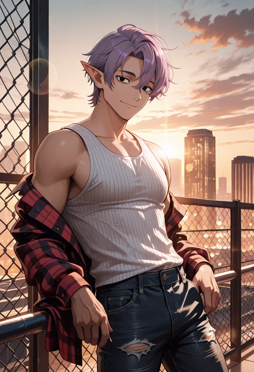 Nothing beats those golden hour rooftop vibes. Hope everyone is having an amazing week! ✨🌆 #sunsetvibes #rooftop #goldenhour #citylights #skyline #mensfashion #aesthetic #vibecheck #goodvibesonly #chillmood #streetstyle #influencerlife