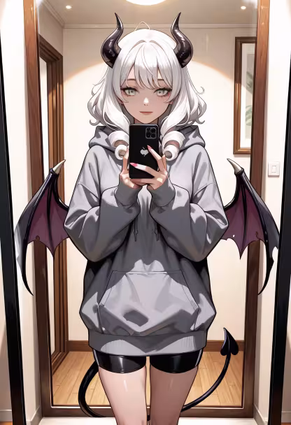 Just me and my thoughts today... don't follow me home, okay? 🔪✨ #selfie #yanderevibes #cozyday #mood #mirrorpic #aesthetic #chill #filter #dailylook #me #homebody #darkcore