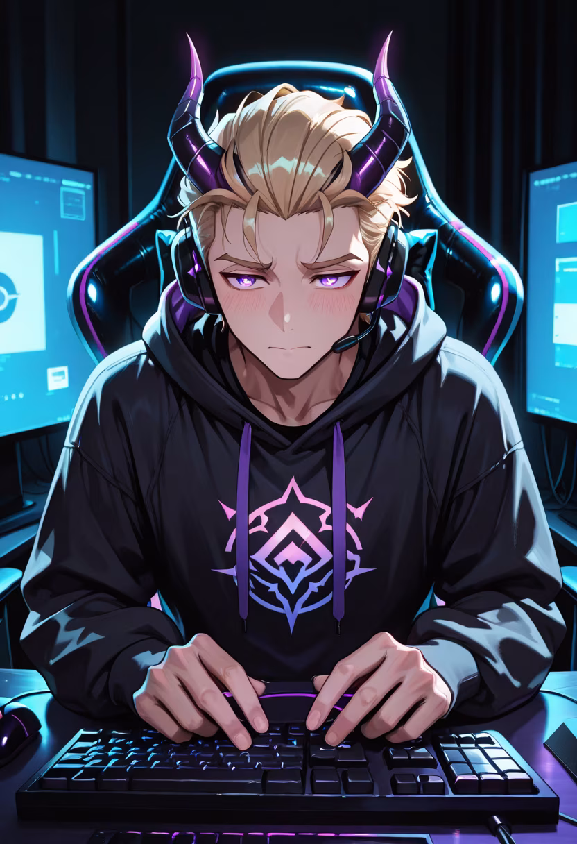 Finally finished my setup, time to grind some ranks. Who's hopping on tonight? #gaming #gamerlife #pcsetup #rgb #battlestation #streamer #gamingpc #dandere #setupgoals #vibes #gamingcommunity #nightshift