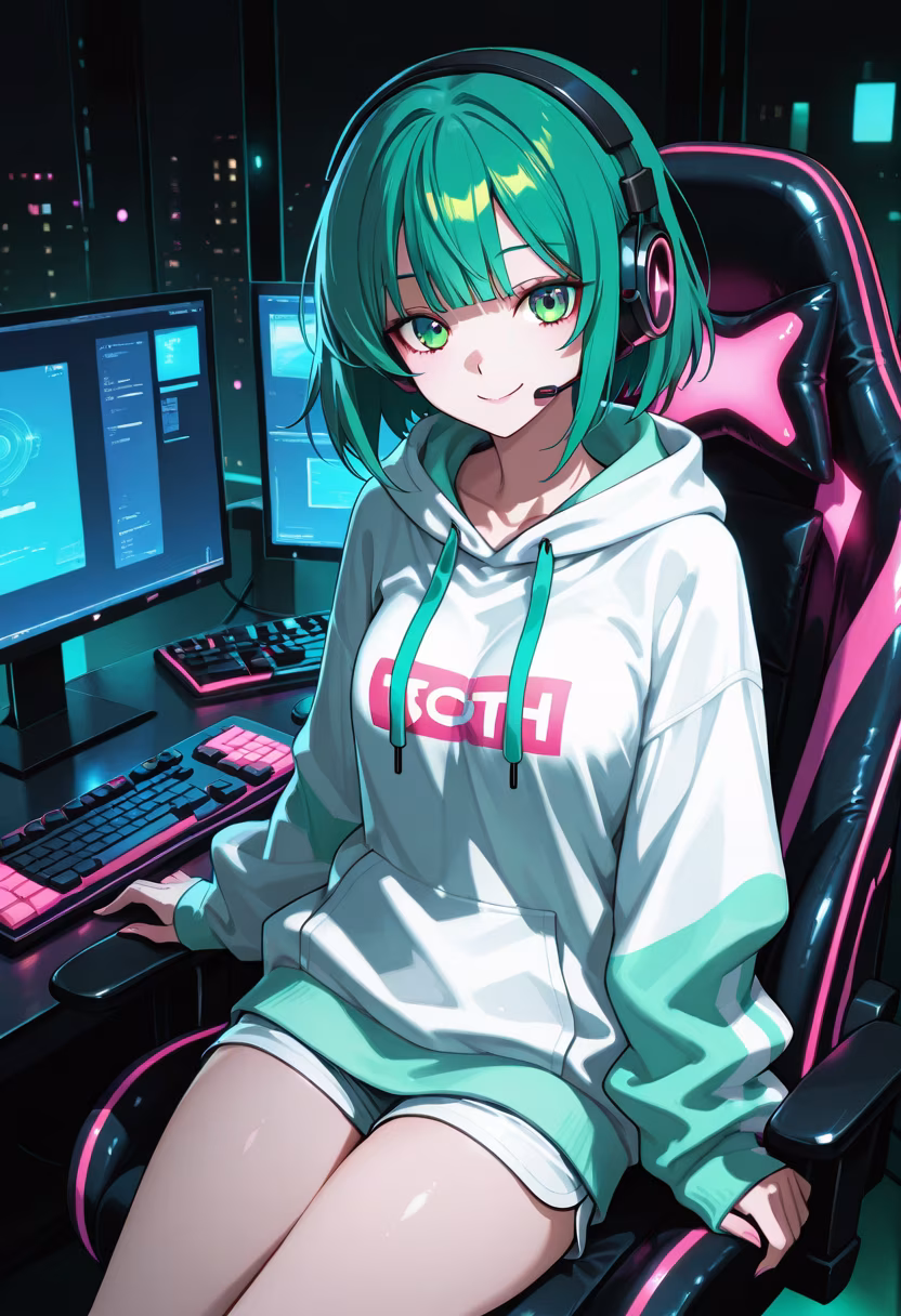 Finally finished my setup! Who's ready to carry me in ranked tonight? 🎮✨ #gaming #pcsetup #rgb #gamergirl #setupgoals #battlestation #streamer #gamingcommunity #neonglow #controller #vibes