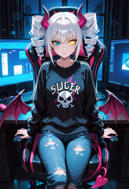 Finally beat the final boss on my stream today! Don't get used to me being nice, but thanks for tuning in. #gamergirl #gaminglife #pcsetup #rgb #twitchstreamer #gamingcommunity #gamingsetup #levelingup #tsundere #controller #gamingchair #vibes