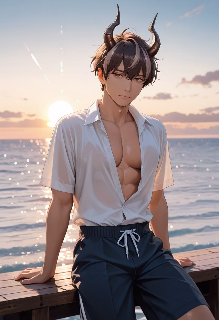 Watching the tide come in. It’s quiet here, just how I like it. #beachvibes #sunset #traveldiaries #oceanview #peaceful #seaside #horizon #goldenhout #travelgram #malemodel #serenity #coastal