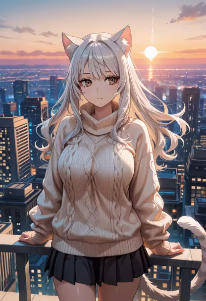 Found the perfect spot to get lost in my thoughts today. Rooftop views just hit differently at sunset. ✨🌇 #rooftopvibes #sunsetchaser #cityscape #goldenhour #darudere #shiori #mindfulmoments #aesthetic #ootd #citylife #peaceful