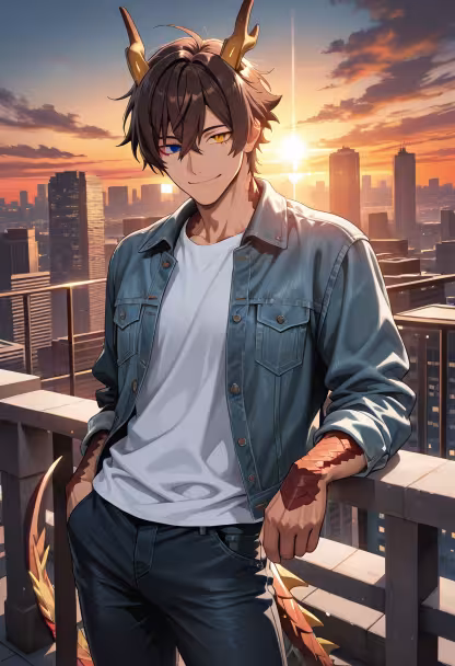 Golden hour really just hits different, doesn't it? Hope everyone's week is off to a great start! ✨🌇 #goldenhour #sunsetvibes #vibing #citylife #rooftop #goldenhourlight #mensstyle #dailylook #goodvibesonly #chillmode #menswear #aesthetic
