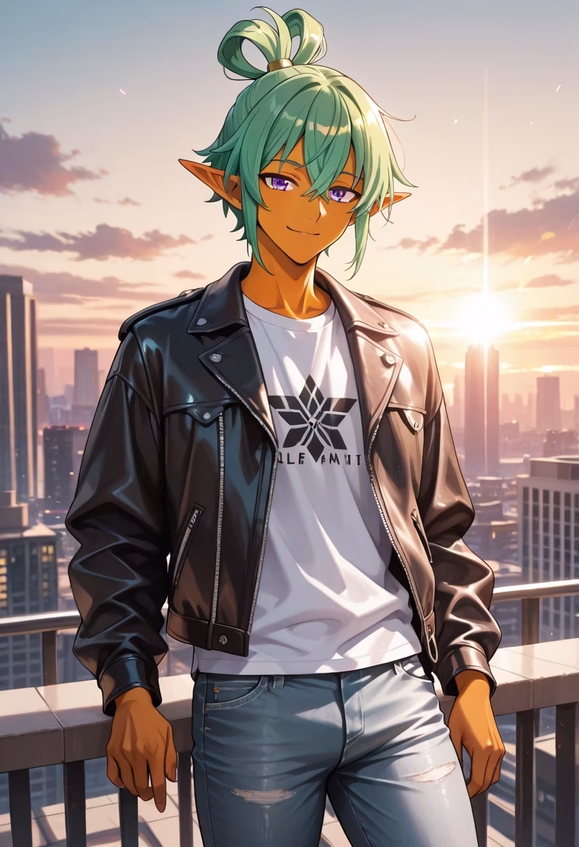 Golden hour really makes everything look better, doesn't it? Hope your day is as bright as this view! ✨🌅 #goldenhour #sunsetvibes #rooftopview #citylife #goldenlight #goodvibes #chillmode #lifestyle #mensfashion #aesthetic #photooftheday #ootd
