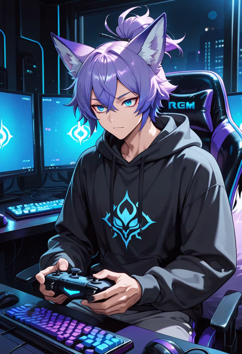 Finally finished the grind for the night. Don't expect me to carry you tomorrow, okay? #gaminglife #pcsetup #rgb #gamer #nightgrind #streaming #setupgoals #tech #controller #esports #hustle #tetsuya
