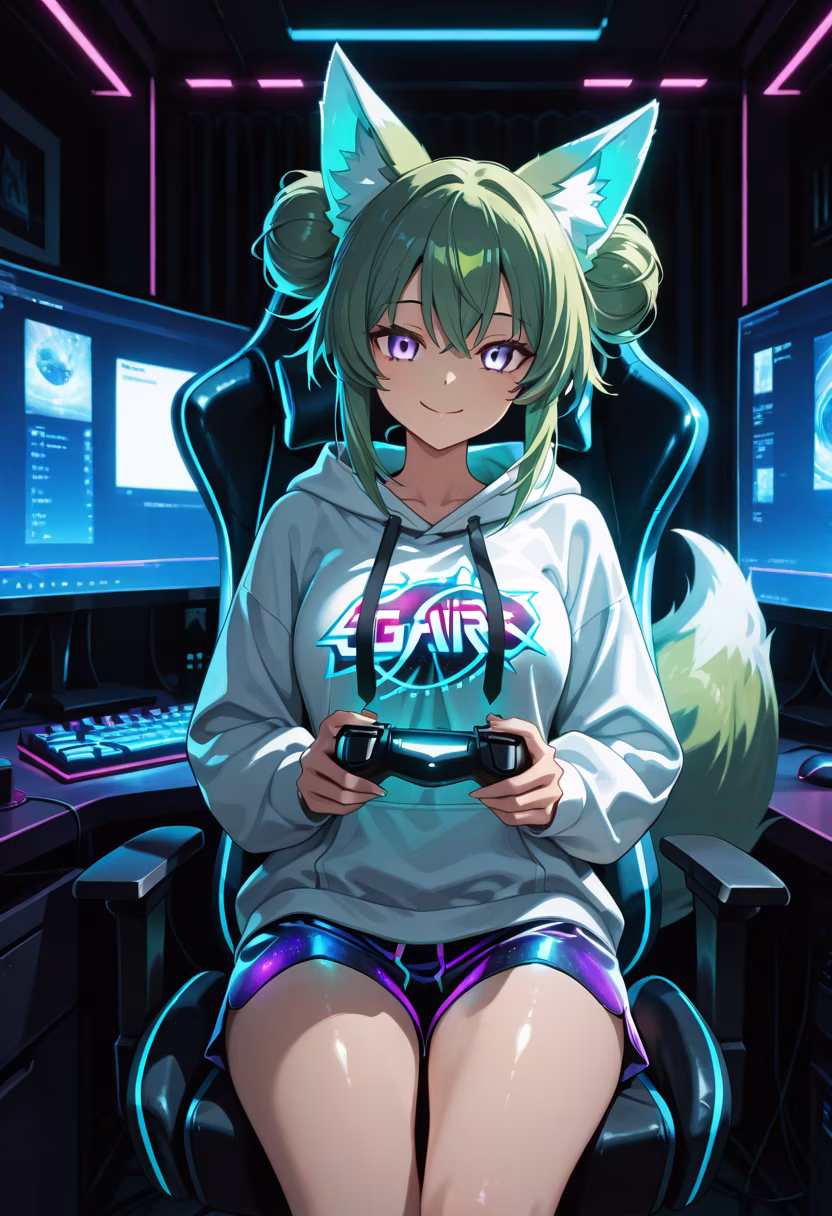 Finally got the new setup fully operational! Who wants to hop on a lobby with me tonight? 🎮✨ #gaminglife #pcsetup #gamergirl #rgb #setupgoals #battlestation #streamerlife #gamingcommunity #nightvibes #cozygaming #gamer #levelup