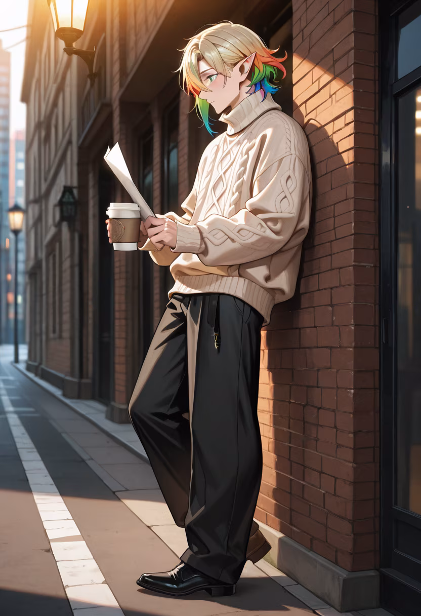 Finally found some time to grab coffee and just enjoy the quiet. Hope your day is as chill as mine! ☕️🍂 #coffeevibes #cozy #ootd #fallfashion #chillmode #quietmoments #urbanstyle #streetstyle #menswear #tatsuyastyle #mood #aesthetic