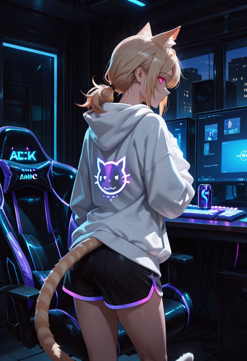 Finally got the new setup fully optimized! Who wants to hop on and play some rounds with me? 🎮✨ #gaminglife #pcsetup #rgb #gamergirl #cozygaming #setupgoals #nightsession #controller #gamingpc #twitchstreamer #gamer