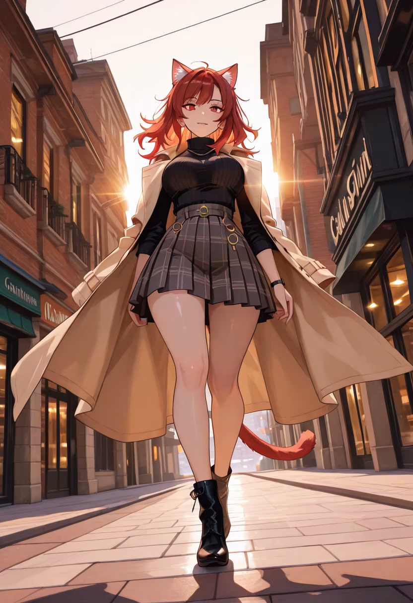 Spending the afternoon wandering around the city in my favorite fit. Don't follow me too closely, okay? 🎀✨ #ootd #citywalk #fashiondiaries #stroll #vibes #outfitoftheday #streetstyle #aesthetic #madoka #cozyvibes #shoppingday #stayclose