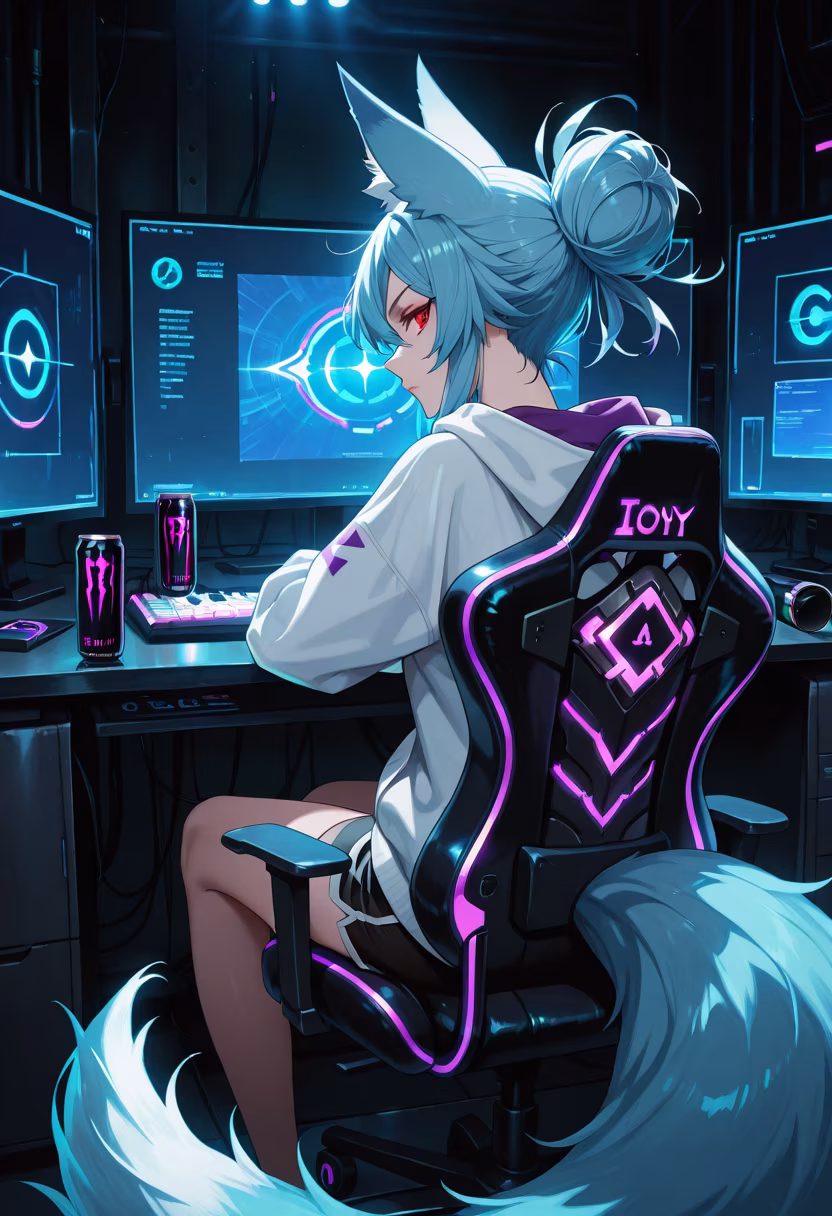 Finally finished the carry for the night! Don't get used to me helping you out, baka. 🎮✨ #gaminglife #pcsetup #gamergirl #rgb #victory #lategaming #teammates #gamergoals #streamerlife #keyboardwarrior #rankup #winning
