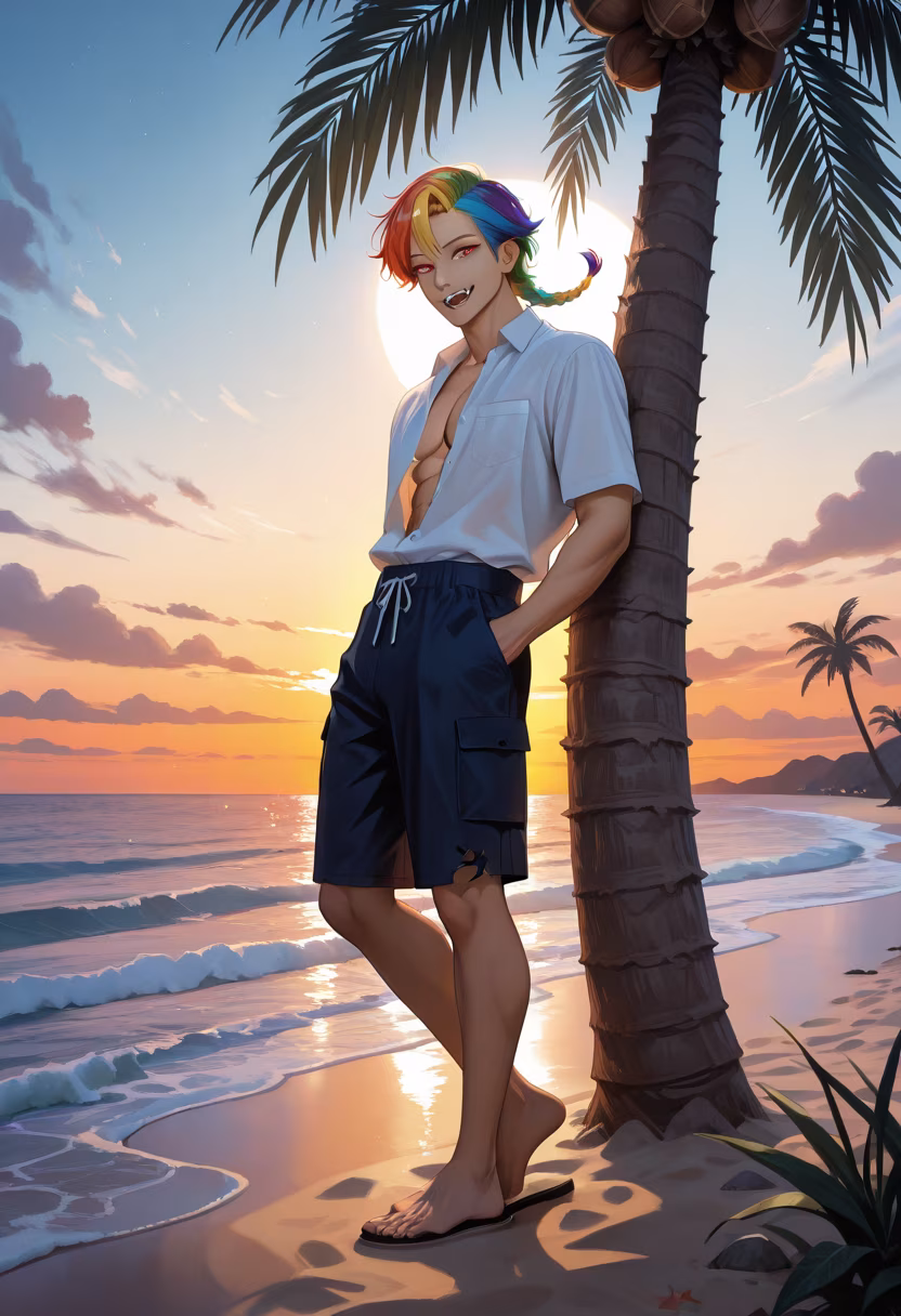 Nothing beats the sound of waves hitting the shore. Finally getting some well-deserved downtime. 🌊☀️ #beachvibes #oceanview #sunset #traveldiaries #peaceful #vitaminsea #goldenhour #vacationmode #maletravel #islandlife #relaxing #summervibes