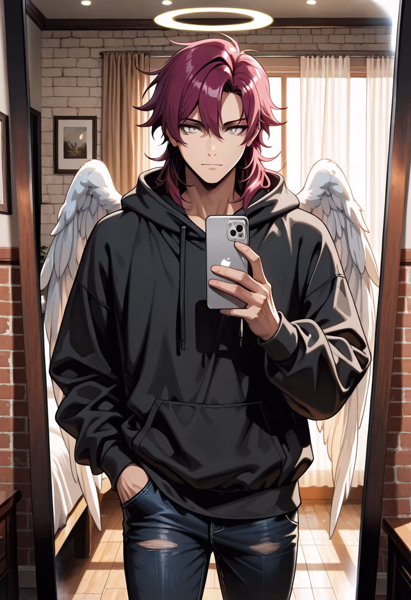 Don't get used to this, I was just bored. 🙄 Hope you're all having a decent day, I guess. #dayinmylife #ootd #chillvibes #dontlook #animeboy #husbando #citylife #afternoonmood #casualstyle #mensfashion #aesthetic #moodyphotography