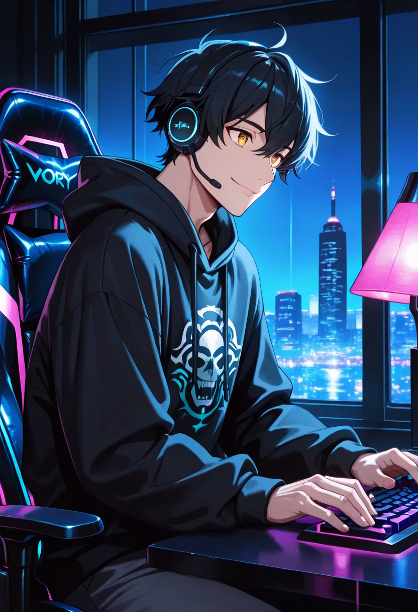 Late night grind session! Just unlocked the new gear, who's jumping on with me? 🎮✨ #gaminglife #pcsetup #rgb #gamer #nightowl #twitchstreamer #streamerlife #setupinspiration #gamingcommunity #battlestation #levelingup #gametime