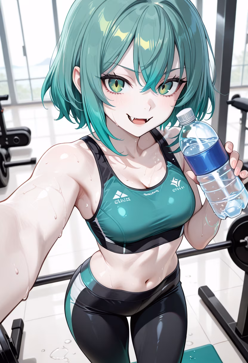 Crushing my goals today, even if I'd rather be sleeping. 😴💦 Keep pushing yourself! #fitnessmotivation #gymlife #noa #workoutroutine #fitcheck #gains #gymgirl #healthylifestyle #sweat #determined #selfcare #gymselfie