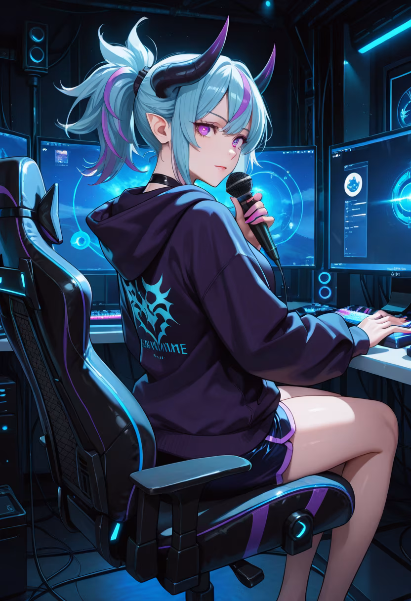 Late night grind, who wants to join my lobby? 🎮👾 #gaming #pcsetup #gamergirl #rgb #cozyvibes #twitchstreamer #gamelife #nightowl #gamerlife #setupinspiration #playstation #discord