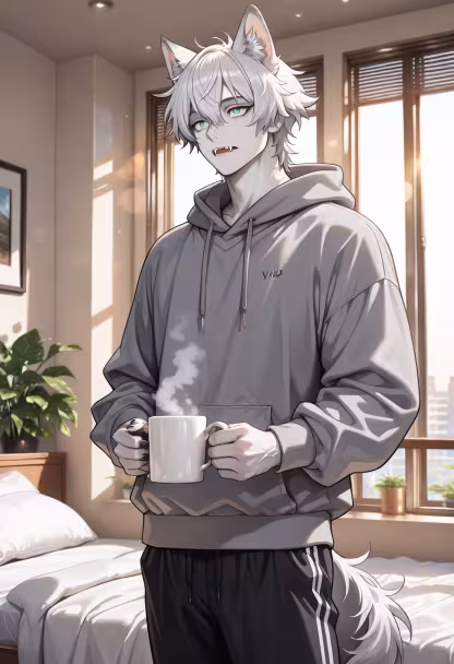 Mornings are for quiet coffee and zero responsibilities. ☕️ Don't wake me up yet. #morningvibes #coffeeaddict #lazyday #slowmorning #sunlight #chillmode #messyhair #homeaesthetic #coffeetime #menslifestyle #goodmorning #vibing