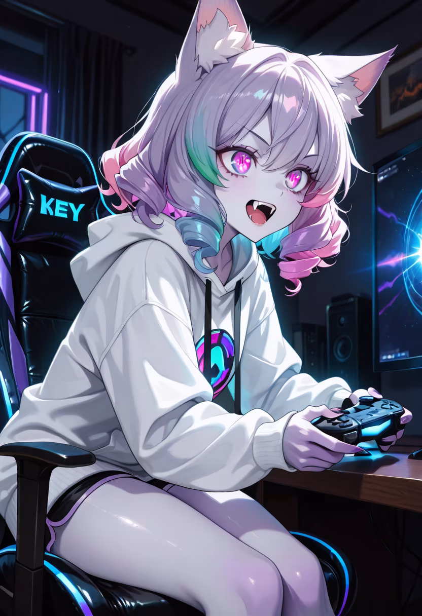 Finally finished my rank-up match. The grind never stops. 🎮✨ #gaming #pcsetup #gamergirl #rgb #desksetup #nightowl #twitchstreamer #gamingcommunity #valorant #setupinspiration #techlifestyle #gamerlife