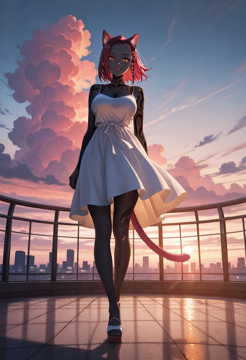 Golden hour glow is just built different today! ☀️ Caught the perfect sunset on the rooftop, what do you guys think? #GoldenHour #SunsetVibes #RooftopChill #Aesthetic #Peaceful #CityLights #InfluencerLife #GlowUp #TsubakiDays #EveningMood #SummerNights