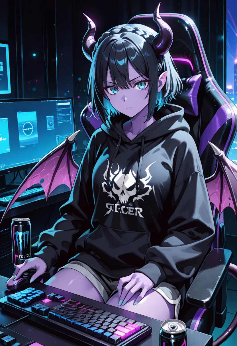 Finally beat that boss after five hours... don't you dare call me a noob! 🎮😤 #gaming #gamerlife #pcsetup #rgb #tsundere #late-night-gaming #gamergirl #pcgaming #controller-life #streamer #victory #grind