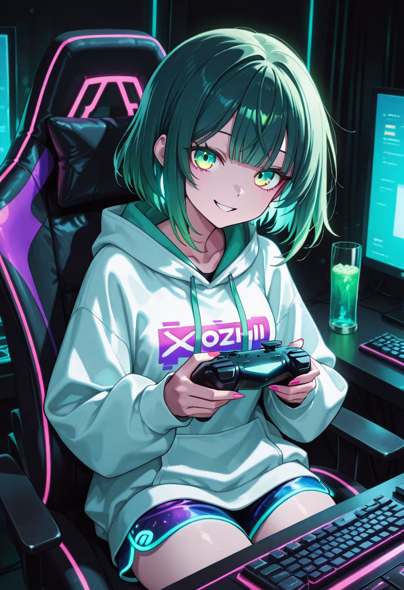 Late night grind! 🎮 Finally unlocked the final boss, wish me luck! #gamergirl #pcsetup #rgb #nightowl #gaminglife #controller #streamer #level100 #gamercommunity #setupinspiration #playtime #glitch