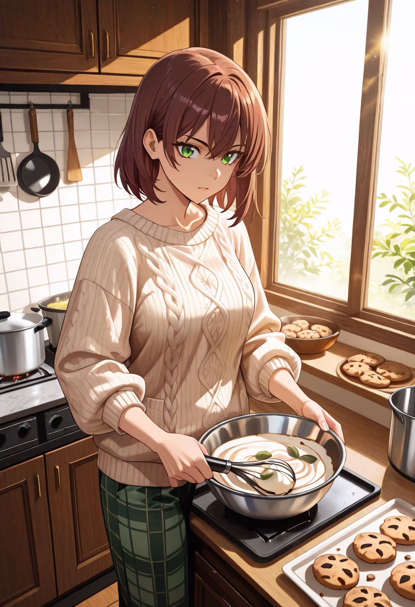 It’s not like I made this for you or anything, so don't get the wrong idea! Just had some extra flour lying around. 🍰✨ #homemade #baking #sweettreats #tsundere #kitchenvibes #yummy #bakingday #foodie #dessertlover #justforyou #dontaskwhy #cooking