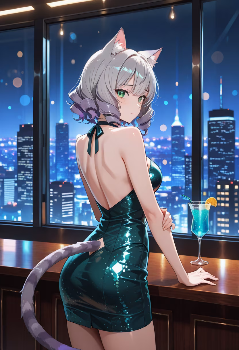 Finally stepped out of my shell for a night on the town! ✨ The city lights are so mesmerizing tonight. #nightout #cityvibes #cocktails #wakana #nightlife #aesthetic #glowup #weekendmood #cheers #nightphotography #sparkle #ootn