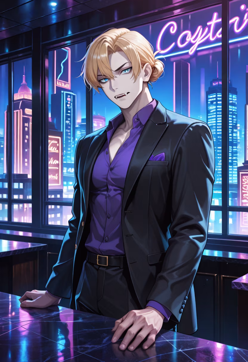 Don't get the wrong idea, I'm only here for the drinks. 🍸 #nightout #citylights #vibes #cocktails #nightlife #haruto #aesthetic #mensfashion #downtown #weekendmood #cityboy #dontstare