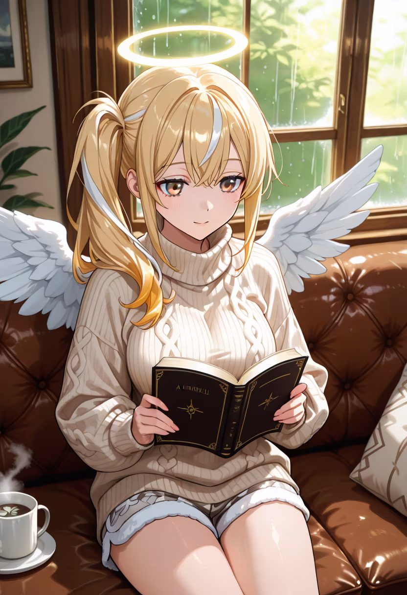 Nothing beats a rainy day curled up with my favorite book and a warm cup of cocoa. ☕️🌧️ Don't worry, I'm right where I need to be. #cozyvibes #rainyday #bookworm #quietmoments #homelife #stayingin #relaxing #metime #cozycore #peaceful #yanderevibes