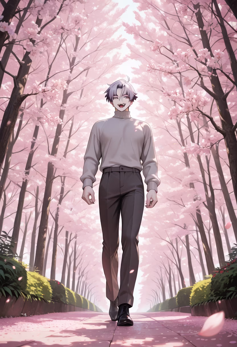 Quiet moments under the cherry blossoms are the best. Hope you're all having a peaceful day. 🌸 #springvibes #cherryblossom #peaceful #dayout #naturephotography #quiettime #springfashion #seasonal #mindfulness #aesthetic #souta