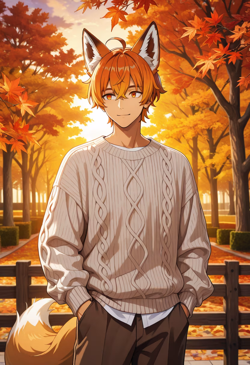 Nothing beats the first crisp air of the season. 🍂 Hope you're all staying warm out there! #autumnvibes #sweaterweather #cozy #fallfashion #naturelovers #goldenhour #chillday #lifestyle #autumnleaves #aesthetic #husbando #mensfashion