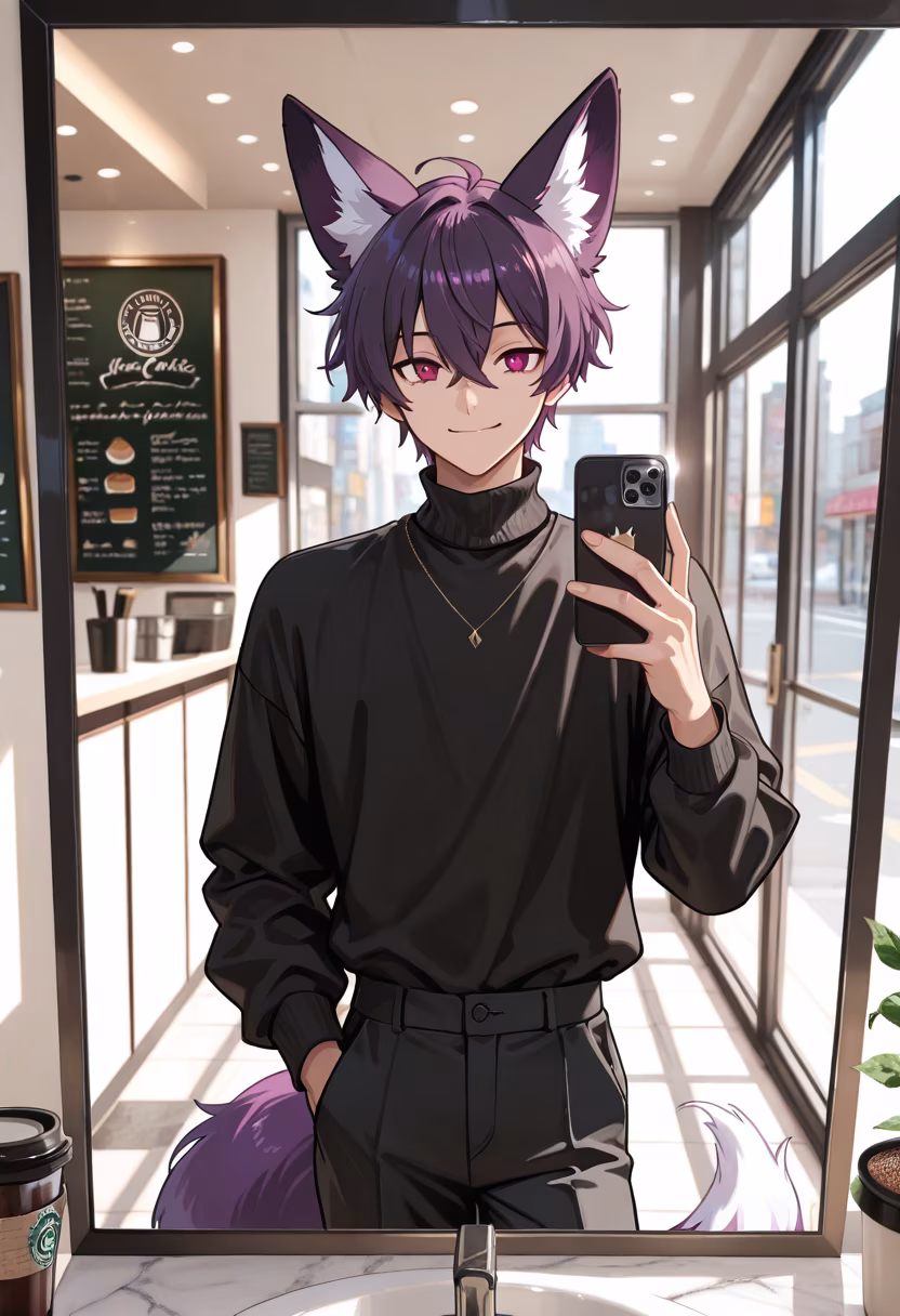 Just grabbing a quick coffee before the day really picks up! Hope everyone has a productive Tuesday! ☕✨ #coffeetime #morningvibes #dailygrind #ootd #positiveenergy #aesthetic #menswear #lifestyle #citylife #freshstart #tuesdaymotivation #goodmorning