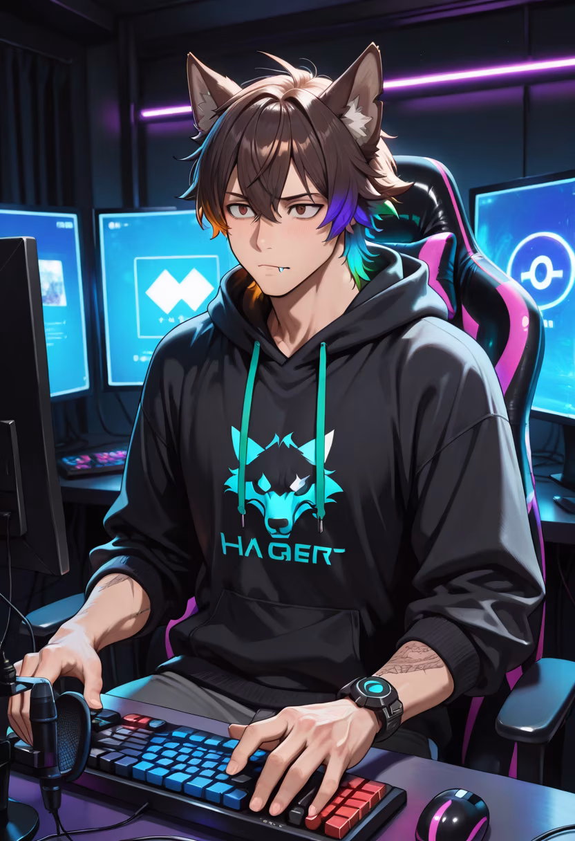 Finally finished my setup! Who wants to queue up tonight? 🎮✨ #gaminglife #pcsetup #rgb #gamer #nightowl #setupgoals #battlestation #streamerlife #gamingcommunity #chillvibes #tech #gamerboy