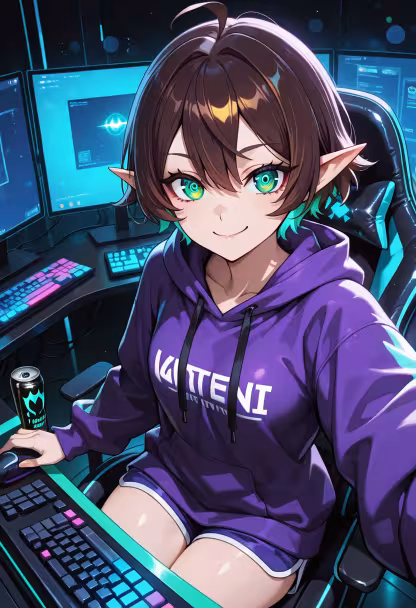 Finally finished my setup! Who wants to hop on a lobby and carry me? 🎮✨ #gaminglife #pcsetup #rgb #gamergirl #streamer #desksetup #nightgaming #cozygaming #setupinspiration #playstation #discord