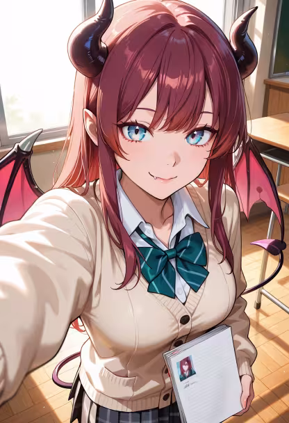 Oops, I forgot to do my homework again! 😅 Maybe I can fake being sick today? #schoollife #oops #tsubaki #studyinghard #studentlife #animegirl #lifestyle #cutevibes #mood #dailylook #clumsy #schooluniform