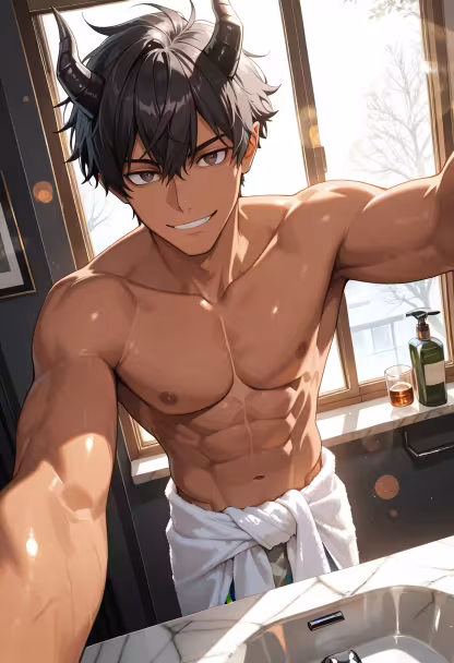 Post-shower skincare routine is non-negotiable! ✨ Feeling so refreshed and ready for the day ahead. How’s everyone else doing this morning? #selfcare #skincareroutine #morningvibes #refreshed #glowup #mensskincare #freshstart #cleanliving #routines #wellbeing #yusei #morningmood