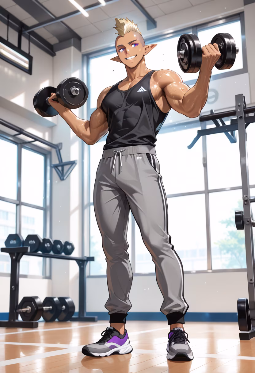 Crushing these goals today! Nothing beats the feeling of a heavy lift to start the morning off right. Keep pushing, guys! #gymlife #fitnessjourney #gains #workoutmotivation #mensfitness #fitlifestyle #morninggrind #gymrat #healthyliving #determination #nopainnogain #trainhard
