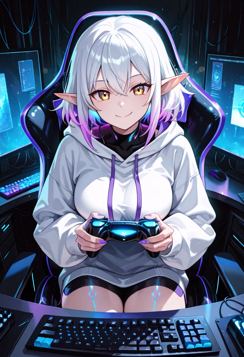 Finally finished my setup! Who wants to hop on and play some ranked tonight? 🎮✨ #gaminglife #pcsetup #rgb #gamergirl #setupgoals #battlestation #streamer #gamingcommunity #nightmode #chillvibes #levelingup #letsplay
