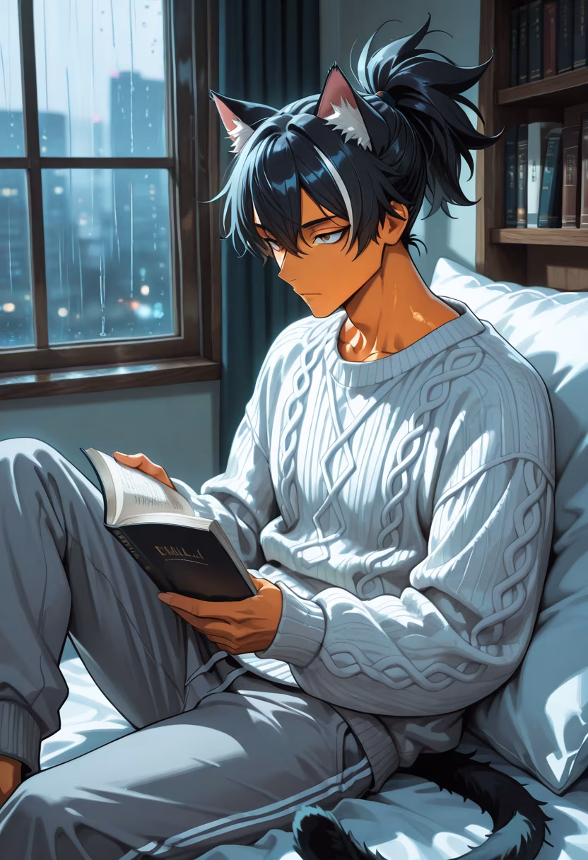 Finally a quiet rainy afternoon to myself. 🌧️☕ Anyone else just want to stay in bed all day? #cozyvibes #rainyday #lazysunday #darudere #readingtime #bookworm #chillmode #dayoff #peaceful #homebody #aesthetic #mentalhealth