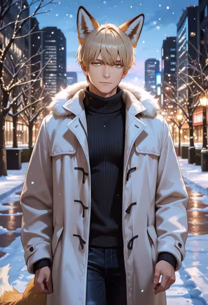 Nothing beats the chill of the first snow. Stay warm for me, okay? ❄️🧤 #wintervibes #cozy #firstsnow #winterfashion #staywarm #snowday #decembermood #aesthetic #mensstyle #chilling #winterlook #vibes