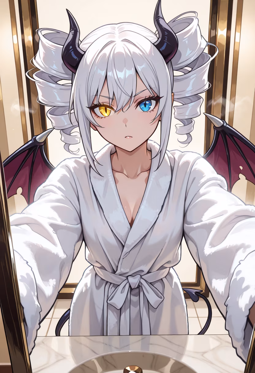 Finally done with my skincare routine! My skin feels so soft tonight. Don't stare too much, okay? #selfcare #skincareroutine #nighttimeroutine #glowup #freshface #bathrobe #relaxing #metime #softskin #beautyhacks #natsukidiaries #dontstare