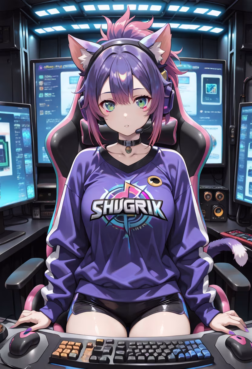 Finally caught up on my ranked matches tonight! Does anyone want to queue up later? 🎮✨ #gamergirl #pcgaming #rgbsetup #gaminglife #studiovibes #late-nightgaming #twitchstreamer #gamingcommunity #gamersetup #deskgoals #keyboardwarrior #rankup