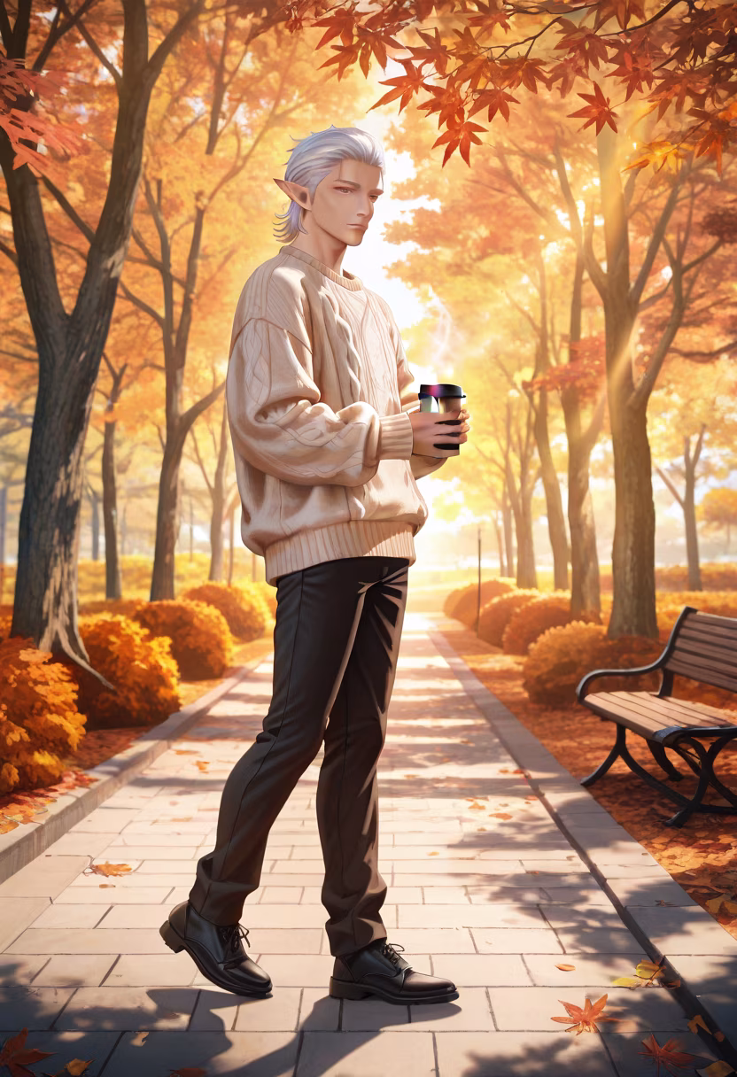 The first chill of autumn is finally here. Perfect weather for a quiet walk in the park. #autumnvibes #cozyseason #naturewalk #fallfashion #peaceful #mindfulness #kuudere #aesthetic #outfitinspo #vibes #calm