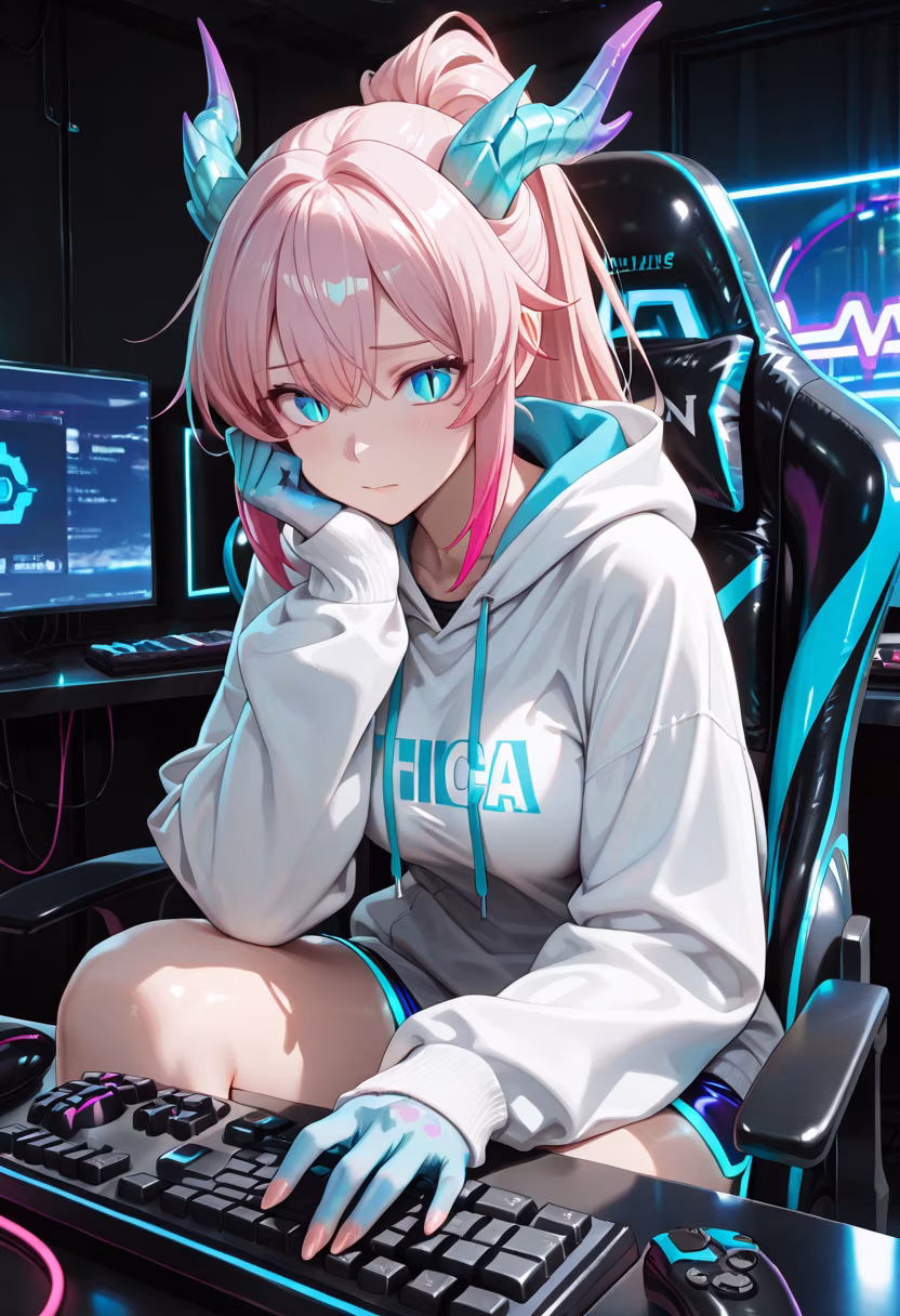 Finally finished my setup, time to grind some ranks tonight! Wish me luck. 🎮✨ #gaming #pcsetup #rgb #gamergirl #setupgoals #cozyvibes #nightowl #gamingcommunity #battlestation #streamerlife #pcgaming #gamer