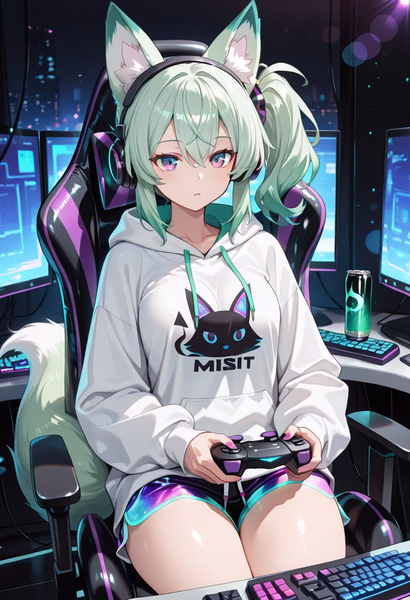 Late night grind session, don't mind the chaos in the background! 🎮✨ Who else is staying up to level up tonight? #gaming #gamerlife #pcsetup #rgb #nightowl #gamingcommunity #twitchstreamer #setupgoals #gamergirl #pcgaming #valorant #chillvibes