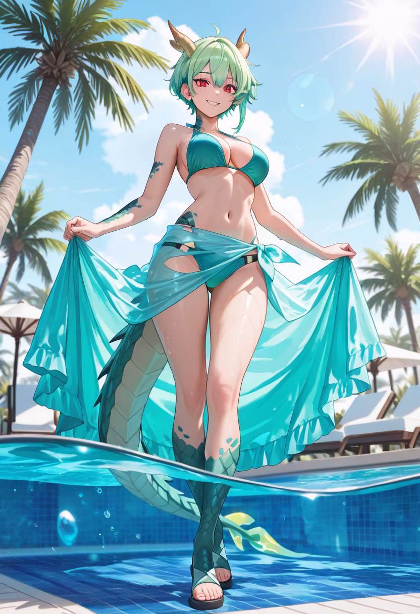 Nothing beats the warmth of the sun and a perfect summer day by the pool! Hope you're all having a great time too. ☀️🏖️ #summer #poolside #summervibes #vacationmode #sunshine #blueskies #aesthetic #chill #summerfun #relaxing #goodvibesonly