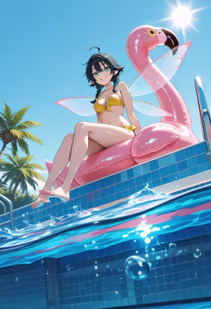 Nothing beats the summer heat like a giant flamingo floatie and cold drinks! 🦩🍹 Who else is hitting the pool today? #summer #poolside #summervibes #vacationmode #waterfun #sunshine #sunnyday #poolparty #chilltime #goodvibes #summertime #refreshing