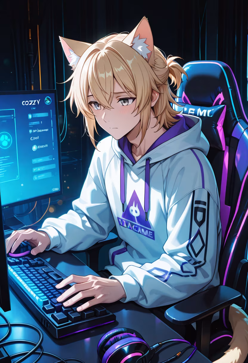 Finally finished my new build, ready to grind all night. Who else is staying up late? 🎮✨ #gaming #pcsetup #rgb #gamerlife #cozyvibes #nightowl #setupinspiration #battlestation #streamer #tech #gamingcommunity #chill